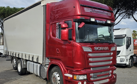 SCANIA R560 V8 3ASSI CENTINATO ALZA E BASSA MT7.73 EURO5