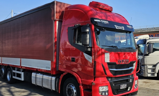 IVECO STRALIS 420 CENTINATO MT9.55 RETARDER ALZA E BASSA+SPONDA 22QLI EURO6