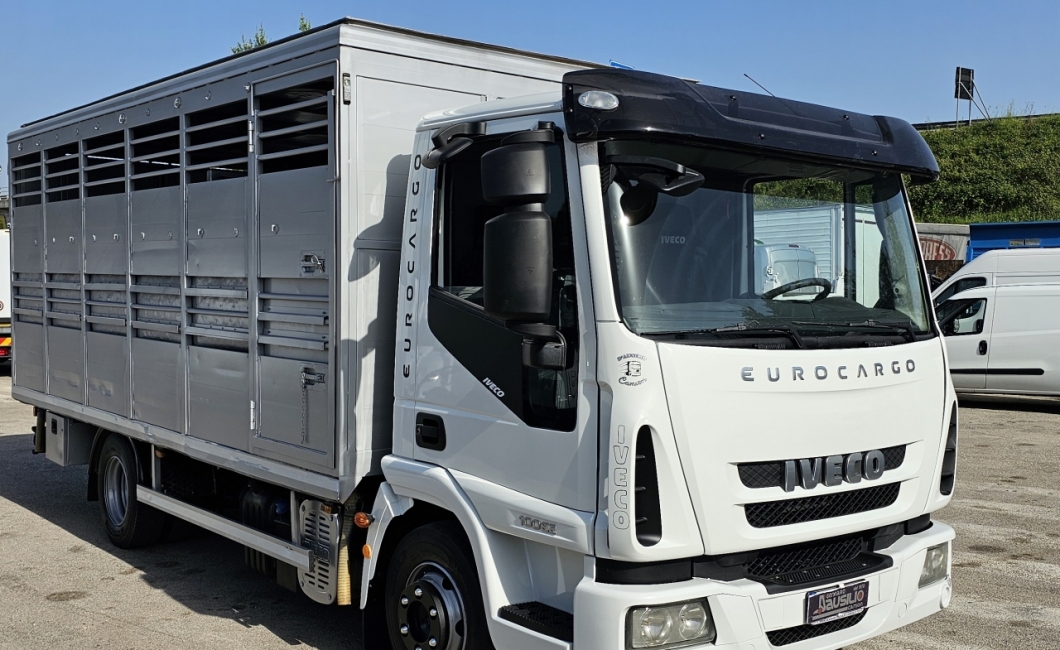 IVECO EUROCARGO 100E22 TRASPORTO ANIMALI VIVI-BESTIAME MT5.10 CON SPONDA CARICATRICE EURO5