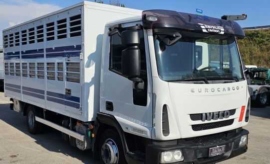 IVECO EUROCARGO 80E22 TRASPORTO ANIMALI VIVI-BESTIAME MT5.25 CON SPONDA CARICATRICE EURO5